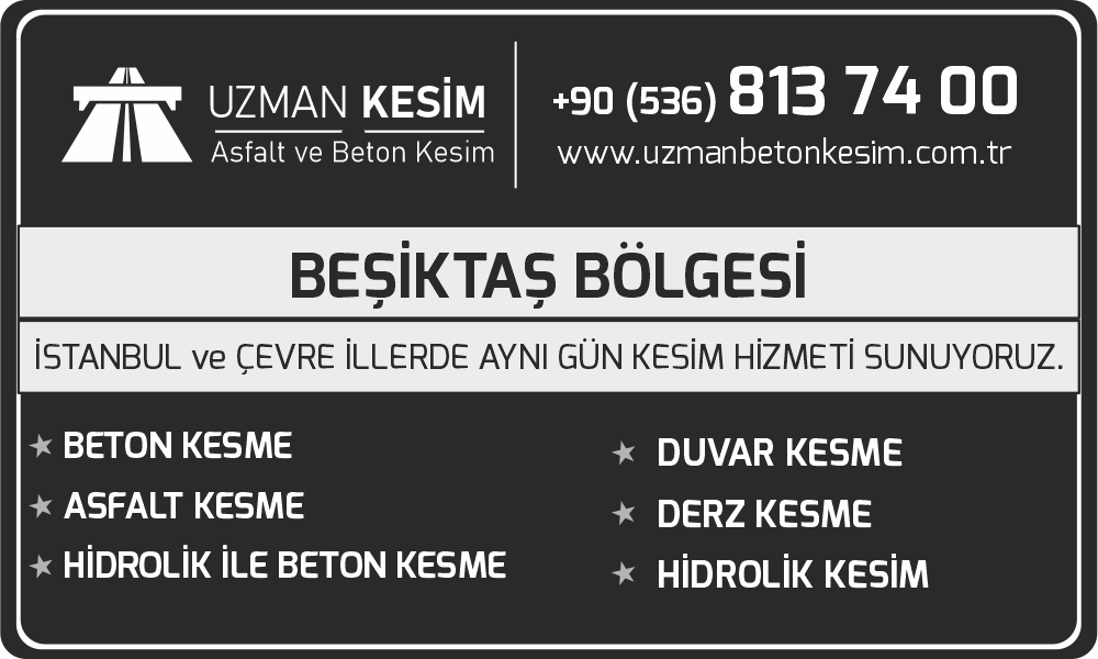 Beşiktaş Beton Asfalt Kesme Derz Kesme ve Hidrolik Duvar Kesim