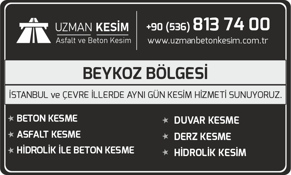 Beykoz Beton Asfalt Kesme Derz Kesme ve Hidrolik Duvar Kesim