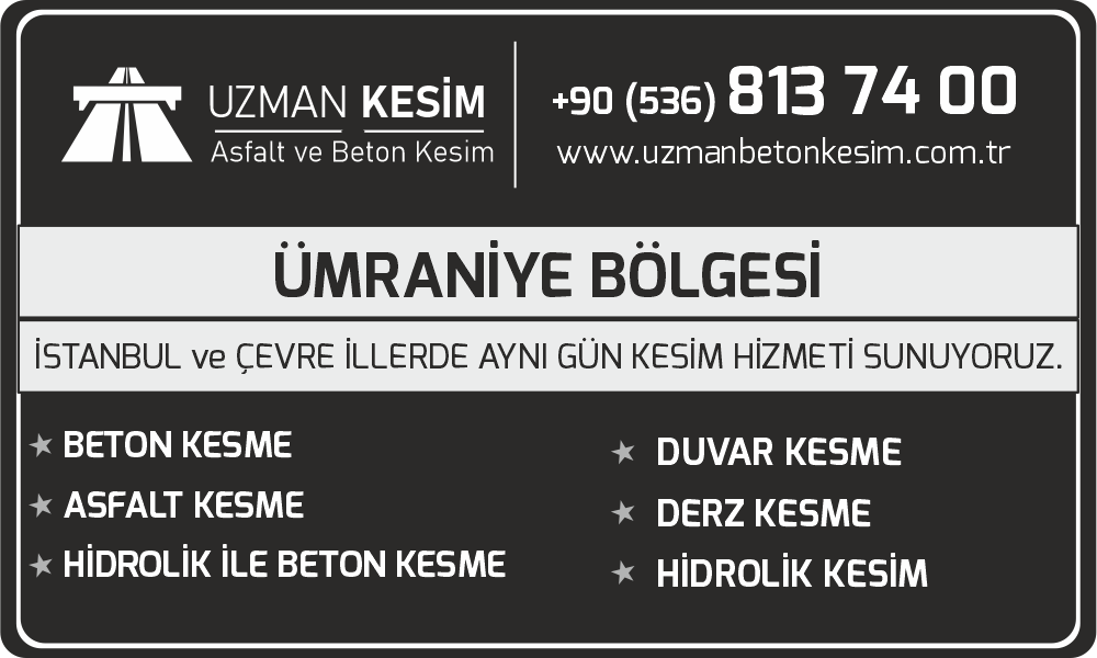 Ümraniye Beton Asfalt Kesme Derz Kesme ve Hidrolik Duvar Kesim
