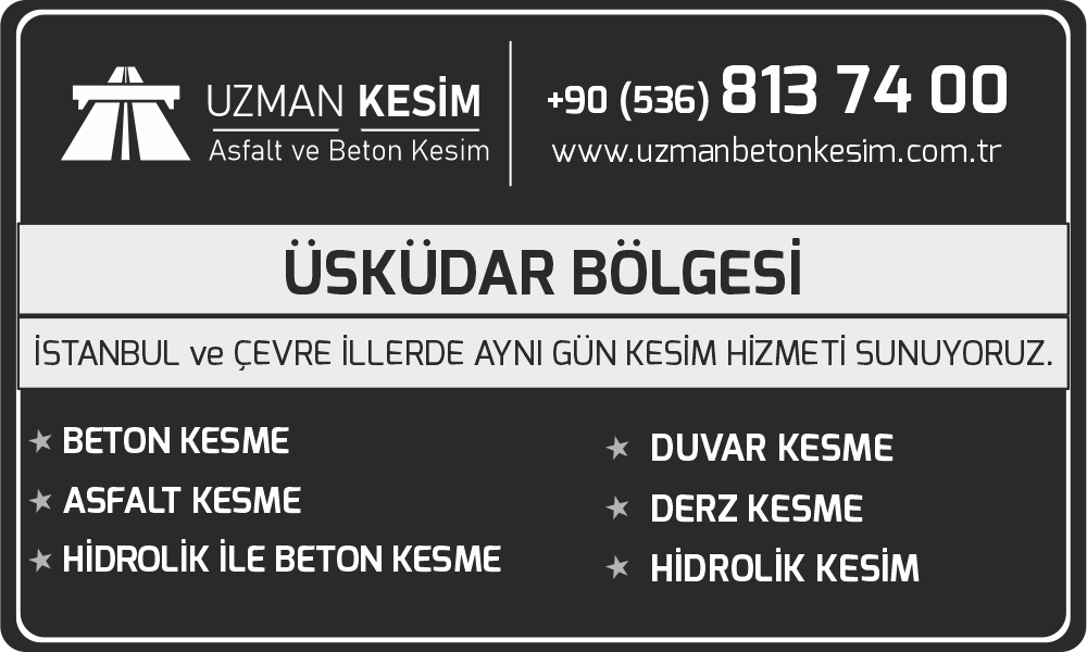 Üsküdar Beton Asfalt Kesme Derz Kesme ve Hidrolik Duvar Kesim